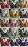 Tew Heavy Pure Soft Roman Silk Embroidery Work Blouse Collection Wholesale Online